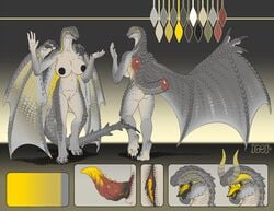 1girls anthro breasts dragon female female_only furry futanari gore_magala herm iggi intersex model_sheet monster monster_hunter penis pussy reptile scalie simple_background solo uncensored wings