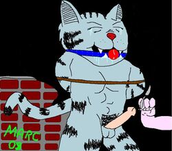 2008 anthro anthro_male artist_request ball_gag bondage fritz_the_cat fritz_the_cat_(character) gag_bondage male male_only marc tagme what