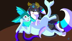 absurd_res anal anal_sex demon duo eeveelution fan_character feral gabu_art genitals hi_res male male/male male_only male_penetrated male_penetrating male_penetrating_male male_vaporeon nintendo penetration pokémon_(species) pokemon pokemon_(species) salvador_(gabu_art) sex size_difference umbreon valentine_the_vaporeon vaporeon video_games