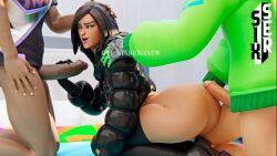 big_ass fade_(fortnite) female fortnite fortnite:_battle_royale male/female mezmer renee_(fortnite) sixser threesome unseen_male_face