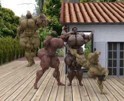 3d ass attack barefoot big_ass big_breasts big_butt bimbo bondage breasts breeding_slave carrying dark-skinned_female dark_skin daz_studio dzcelestial3d exhibitionism feet female female_only fight giantess green_skin human hyper hyper_lips hyper_muscles larger_female light-skinned_female light_skin lips multiple_girls muscles muscular muscular_female red_body