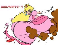 ass_in_dress big_butt fart fart_fetish farting mario_(series) peach_bomber princess_peach super_smash_bros.