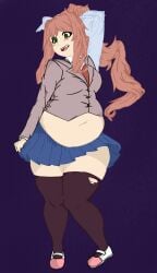 monika (doki doki literature club) from doki doki literature club by justanotherfatartist