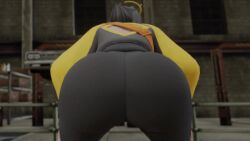 1girls 3d 3d_(artwork) angel animated ark_(fortnite) ass ass_focus ass_shake bare_shoulders big_ass big_butt black_hair bubble_ass bubble_butt clothed clothed_female d'ark_(fortnite) dancing dat_ass edit fap_to_beat fat_ass female female_focus female_only fortnite fortnite:_battle_royale from_behind from_behind_position fully_clothed huge_ass huge_butt jiggle jiggling_ass kishi leggings music shaking_ass shaking_butt shiny shiny_clothes short_hair skin_tight solo solo_focus sound spandex thick_ass thick_thighs video yoga_pants