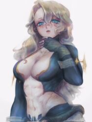 big_breasts blonde_hair blue_eyes breasts genderswap_(mtf) long_hair looking_at_viewer poseidon poseidon_(shuumatsu_no_valkyrie) rule_63 shuumatsu_no_valkyrie solo solo_female