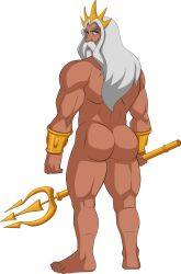 ass backside dilf disney human king_triton male_only muscle muscular_male sparksstars the_little_mermaid