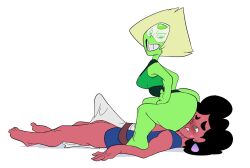 2017 facesitting femdom large_ass peridot_(steven_universe) slb steven_universe tagme wy-six_(steven_universe) zoomans