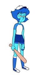 baseball_bat baseball_cap baseball_uniform big_penis blue_bottomwear blue_hair blue_skin bob_cut clothed clothing edit erection erection_under_clothes eye_bags futanari huge_cock humanoid humanoid_penis lapis_lazuli_(bob) lapis_lazuli_(steven_universe) large_penis mostly_clothed oblivious penis penis_hanging_down_clothes penis_out penis_through_bottomwear penis_through_leghole penis_under_clothes screenshot screenshot_edit self_upload shirt shorts sneakers socks solo standing steven_universe t-shirt thick_penis tomboy tshirt unaware uncircumcised yetig