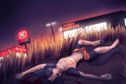 anthro black_fur blood border_collie corpse femboy femboy_hooters frostbite80_(artist) furry gore penis