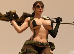 quiet (metal gear) from metal gear solid by rude frog