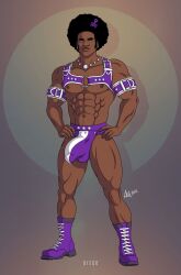 abs african african_male afro alexander_gay_art biceps big_cock big_penis bulge bulging_biceps class_comics dark-skinned_male dark_skin huge_cock huge_penis male male_focus male_only melanin muscles muscular muscular_male pecs smooth_chest smooth_skin thick_thighs