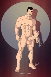 1boy abs alexander_gay_art big_penis captain_jung class_comics erect_penis erection male male_focus male_only muscle