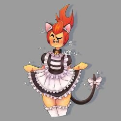 catboy crossdressing lego lego_monkie_kid maid maid_uniform male male_only monkie_kid neko red_son red_son_(monkie_kid) tail