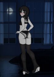 an_hydrolyst blush boots five_nights_at_freddy's five_nights_at_freddy's_2 high_socks lingerie marionette_(fnaf) puppet_(fnaf) tagme thighhighs underwear