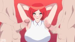 animated armpit_fetish armpit_sex armpitjob armpits censored gif king_of_fighters vanessa_(kof) zabbraea