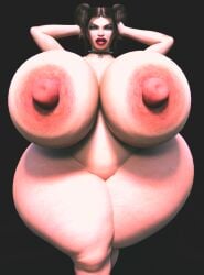 1girls 3d bimbo huge_breasts huge_hips hyper hyper_bimbo jackd22 jo-beth_casey large_ass large_breasts nude timesplitters