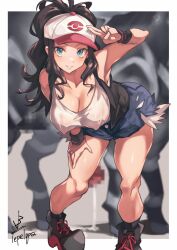 1boy 1girls 1pokemon balls bestiality big_balls big_breasts blue_eyes breasts brown_hair censored eipelppa eye_contact female feral hat hilda_(pokemon) horse horse_penis horsecock iepelppa imminent_bestiality imminent_sex interspecies iparuputsua ipelppa long_hair looking_at_viewer mosaic_censoring nintendo pokémon_(species) pokemon pokemon_bw pokephilia shorts tank_top testicles thick_thighs thighs zebstrika zoophilia