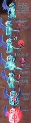 3d_(artwork) absurd_res anthro breasts comic dialogue digital_media_(artwork) female friendship_is_magic genitals hi_res holding_object holding_staff membrane_(anatomy) membranous_wings my_little_pony nipples nude papadragon69 princess_ember_(mlp) pussy solo staff winged_dragon wings