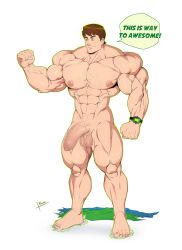 1boy abs balls ballsack bara ben_10 ben_tennyson biceps big_arms big_balls big_biceps big_bulge big_calves big_muscles big_pecs big_penis big_quads body_hair bodybuilder bodybuilding brown_hair flex flexing flexing_arms flexing_bicep flexing_muscles foreskin giant_male green_eyes growing growing_out_of_clothes growing_penis growth_sequence huge_balls huge_biceps huge_bulge huge_calves huge_cock huge_muscles huge_pecs huge_testicles human hyper_biceps hyper_growth hyper_muscles hyper_pecs intact long_foreskin male male_nipples male_only muscle_growth muscled muscles muscular_arms muscular_calves muscular_legs muscular_male muscular_thighs nude_male pecs pectorals penis quads reiner55 ripped_clothing scrotum semi-erect shaved_crotch solo testicles tight_foreskin uncut unretracted_foreskin veiny_penis