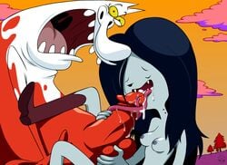 adventure_time cartoon_network cow_and_chicken crossover marceline straight the_red_guy zone