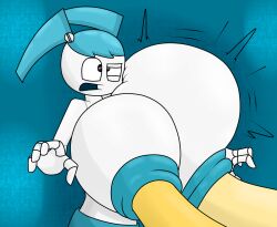 big_breasts breast_expansion cum cum_inflated_breasts inflation jenny_wakeman nipple_fucking nipple_penetration robot wallacethespideer waweegee xj-9