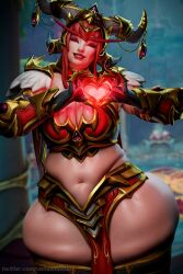 1girls 2022 3d 3d_(artwork) alexstrasza alternate_version_at_source alternate_version_available armor armored_gloves bbw belly belly_button belly_squish big_breasts big_hips big_thighs bikini_armor blizzard_entertainment body_armor breast_squish breasts bulging_breasts bursting_breasts child_bearing_hips chubby chubby_female clawed_gauntlets closed_eyes curvaceous curvaceous_figure curvy curvy_body curvy_female curvy_figure curvy_hips curvy_thighs dragon dragon_aspect dragon_girl enormous_thighs exposed_belly eyeshadow fanart female female_focus female_only gauntlets giant_hips giant_thighs gigantic_thighs girl heart heart_hands hips horned_humanoid huge_breasts huge_hips huge_thighs human_form jewelry large_breasts large_hips large_thighs loincloth long_eyebrows massive_thighs mature_female milf monarch pinup plump plump_thighs queen red_dragonflight red_hair red_lipstick red_loincloth royalty skindentation slightly_chubby slightly_chubby_female squish thick_hips thick_thighs thigh_highs thigh_squish thighs thunder_thighs tight_clothing tummy tummy_squish vanasmut venus_body voluptuous wide_hips world_of_warcraft