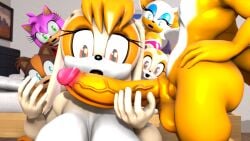 1boy 3d 3d_model 4girls amy_rose anthro burstingseas furry huge_ass huge_balls huge_breasts huge_cock imminent_sex large_breasts large_penis mobian mobian_(species) mobian_bat rouge_the_bat sega sonic_(series) sonic_adventure_2 sonic_boom sonic_the_hedgehog_(series) sticks_the_badger tails tails_the_fox vanilla_the_rabbit