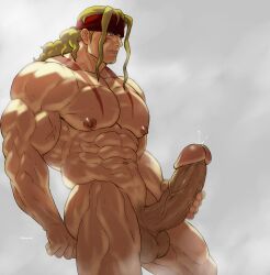 alex_(street_fighter) balls bara big_balls big_penis boner capcom erection gay headband hydaria imminent_orgasm male male_only masturbation muscles muscular penis precum proud_of_his_cock solo solo_male street_fighter street_fighter_iii street_fighter_iii:_3rd_strike street_fighter_iii_(series) street_fighter_v sweaty