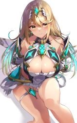 breasts eel_mizue mythra tagme tagme_(artist) thighs xenoblade_(series) xenoblade_chronicles_2