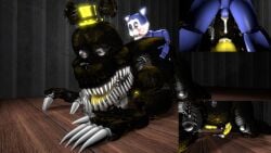 anal_sex animatronic balls bear candy_(fnac) cum cum_in_ass domestic_cat five_nights_at_candy's five_nights_at_freddy's five_nights_at_freddy's_4 flush gay makarof_(artist) male male/male male_only nightmare_(fnaf) semen semen_on_ass sex testicles