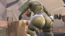 1male alien ass balls big_butt butt dick gay half-life humanoid lotten_(artist) male male_only outside red_eyes solo solo_focus vortigaunt