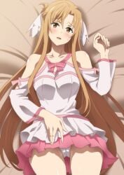 1girls breasts hara_(harayutaka) hera_(hara0742) solo sword_art_online yuuki_asuna