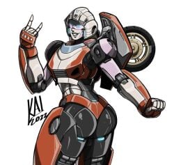 2022 alien alien_girl anthro arcee arcee_(rotb) ass big_ass big_butt blue_eyes butt female grey_lips hasbro huge_ass humanoid kairito10 mecha panties paramount_pictures red_panties robot robot_girl robot_humanoid signature simple_background solo thick_thighs transformers transformers_rise_of_the_beasts visor visor_(eyewear) wheel white_background