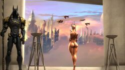 anthro anubian_jackal anubis ass big_ass big_penis feline female furry male master_of_orion morwlf_(artist) mrrshan_empress nude wallpaper