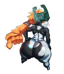 1girls ass ass_focus dat_ass female female_only hip_dips huge_ass imp_midna large_ass looking_at_viewer looking_back midna shortstack solo the_legend_of_zelda twilight_princess ytrall