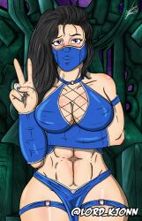 1girls 2d alternate_version_available big_breasts black_hair blue_eyes cosplay female female_only fully_clothed kitana latina long_hair lord_kjonn mortal_kombat nimu nimu_(irl) real_person revealing_clothes sofía_magaly_santillán_(nimu) solo twitch virtual_youtuber youtube youtube_hispanic youtuber