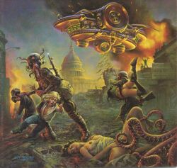 3boys 3girls alien alien_invasion big_butt bottomless bug_boy communism horror humor imminent_rape john_pound_(artist) no_escape rape science_fiction suffering tentacle tentacle_rape tragic_fate ufo war washington