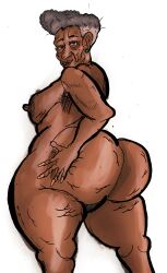 ass big_ass big_breasts black-granny breasts female gilf granny