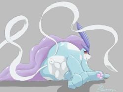 anus ass balls canine dengon feral legendary_pokemon male nintendo pokemon pokemon_(species) suicune tagme