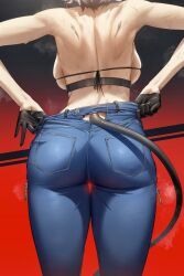 005be ass ass_focus back back_view backboob bec0c0ball5 behalter big_ass big_breasts blue_jeans blue_pants breasts demon_girl demon_tail denim denim_bottomwear denim_clothing denim_jeans devil fat_ass gloves highres huge_ass jeans large_ass large_breasts lilith_(behalter) original pants sideboob succubus sweat sweating sweaty sweaty_back thick thick_ass thick_thighs thighs tight_clothes tight_clothing tight_fit tight_jeans tight_pants white_hair