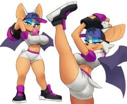 baseball_uniform big_ass big_breasts breasts bubble_butt female rouge_the_bat sega sonic_(series) tagme woolrool