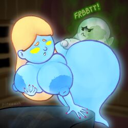 1:1 1boy 1girls areola artist_name ass big_areola big_breasts big_butt blonde_hair blue_body boo_(mario) breast_grab breasts colored_nails digital_media_(artwork) disgust duo erection fart fart_cloud fart_fetish fart_on_dick farting_on_another farting_on_dick farting_on_face farting_on_penis fat_ass female foreskin genitals ghost ghost_girl glans hair hand_on_breast hi_res hot_dogging huge_butt humanoid humanoid_female humanoid_genitalia humanoid_penis keyboard_instrument lips long_hair looking_back luigi's_mansion male male/female mammal mammal_humanoid mario_(series) melody_pianissima musical_instrument nails nintendo nipples penis piano pincoosh red_nails sex sound_effects spirit text thick_lips vowelless vowelless_sound_effect