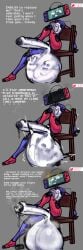 absurd_res balls big_balls big_penis bodily_fluids cock_vore cum cum_vore death dialogue digestion duo english_text erection eviltqf fan_character fatal_vore female female_prey forced genital_fluids genitals hi_res huge_balls huge_cock humanoid hyper hyper_balls hyper_genitalia hyper_penis machine male male/female male_pred nintendo nintendo_switch penile penis robot robot_anthro robot_humanoid text unwilling_prey vore