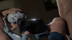 1girls 2boys 3d 3d_animation bare_ass clothed_female_nude_male clothed_sex double_penetration female_penetrated hand_on_head lewdkamori luna_snow male marvel marvel_rivals oral oral_penetration oral_sex penis sex short_video shorter_than_10_seconds sound spitroast tagme threesome video