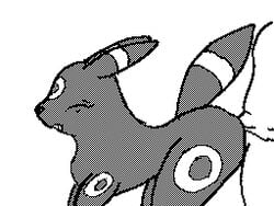 animated eeveelution feral fur furry_ears furry_tail linepaperbitches! pokemon tagme tail umbreon