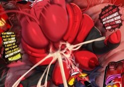 1boy 1girls 2d areolae ass astroodragon big_ass big_breasts big_thighs black_hair breasts bubble_butt busty canon_couple creampie cum cum_in_pussy cum_inside cum_overflow curvaceous curvaceous_female curvy curvy_female curvy_male demon dialogue english english_text fat_ass female femboy femboy_on_female helluva_boss hi_res highres huge_ass huge_breasts huge_thighs husband_and_wife imminent_pegging imp male married_couple millie_(helluva_boss) moxxie_(helluva_boss) nipples nude on_back red_body red_skin reverse_piledriver_position sex sex_toy strap-on tagme tail text thick_ass thick_hips thick_legs thick_thighs thighs vagina vaginal vaginal_penetration vaginal_sex vivienne_medrano voluptuous voluptuous_female voluptuous_male wide_hips youtube