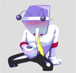 1boy 1male accurate_art_style animated animation deltarune game_accurate handjob jerking jerkingoff leecheenkussmut male male_only masturbate masturbation presenting presenting_penis solo solo_focus solo_male steam tagme tenna_(deltarune) tv tv_head undertale_(series) video