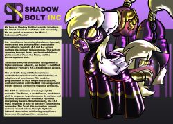 alternate_universe anal anal_sex bondage bound buttplug clothing cock_gag company derpy_hooves dildo dildo_fellatio drone dronesuit dronification english_text equid equine female feral friendship_is_magic gag hasbro hi_res horse hypnosis krano_network latex latex_clothing latex_skinsuit logo mammal mind_control my_little_pony mythological_creature mythological_equine mythology oral oral_penetration pegasus penetration plug_(sex_toy) pony questionable_consent sex_toy sex_toy_fellatio shadowbolts_(mlp) skinsuit solo text tight_clothing vaginal_penetration wings