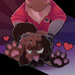 1:1 2d_animation ahe_gao ambiguous_gender animated anthro aurel_(puppyspice420) blush brown_body brown_fur canid canine canis clothing dachshund doggy_style domestic_dog duo from_behind_position fur german_shepherd green_eyes herding_dog hunting_dog looking_pleasured loop lying male male/ambiguous mammal motion_tweening on_front oskar_(puppyspice420) pastoral_dog pawpads paws puppyspice420 sex simple_background tail thrusting tongue