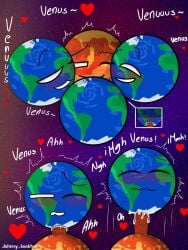 4boys ambiguous_penetration artist_name blowjob blush blushing clones cum cum_inside cumming earth_(solarballs) gay gay_sex hearts male/male male_on_male male_only male_penetrating_male moaning non-human penetration penis planet solarballs space space_background tagme text venus_(solarballs) waddling_head xagske
